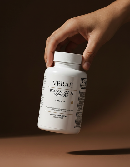 Rotated bottle with dark brown aesthetic